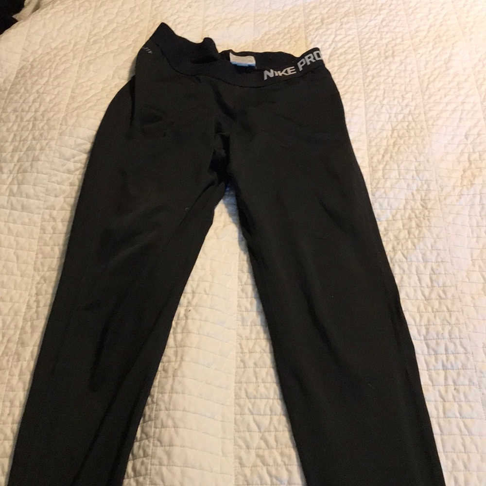 Nike black compression pants size M